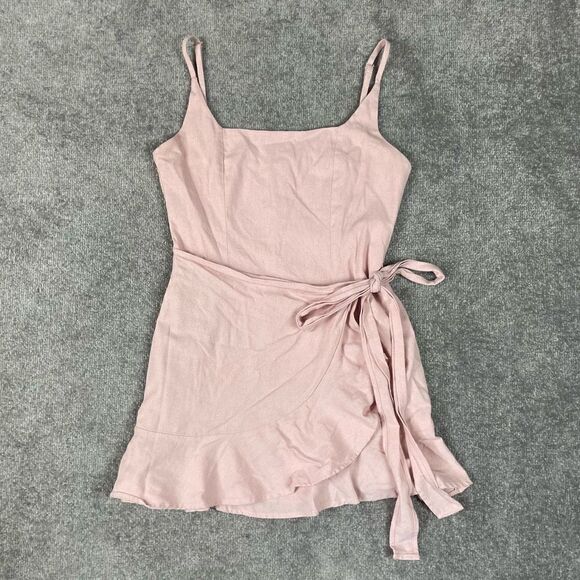 PRINCESS Polly Cottage Hill Mini Dress Women’s 4 Light Pink Back Zip Sleeveless - Picture 1 of 4